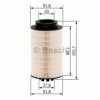 BOSCH 1 457 431 707 Fuel filter